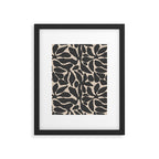 Abstract vintage flower art pattern Framed Art Print Gallery Image 6