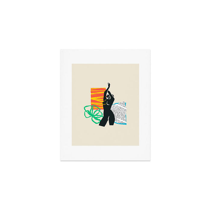 Abstract women body collage art illustration Art Print Gallery Image 1