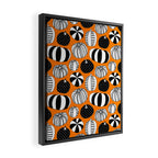 Autumn pumpkin harvest art pattern Framed Canvas Print Gallery Image 2
