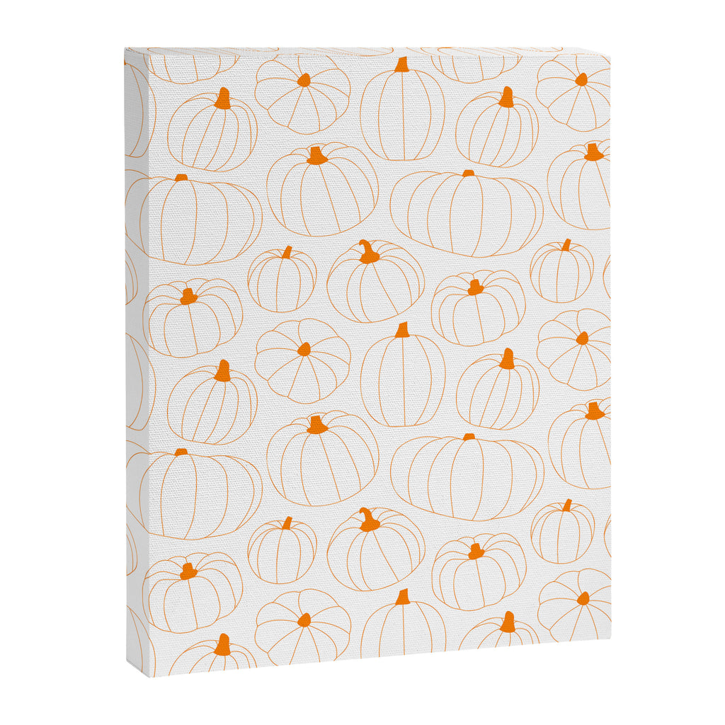 Autumn pumpkin vegetable pattern Canvas Print Gallery Image 8