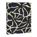 Black and white abstract flower art pattern Canvas Print Gallery Image 8