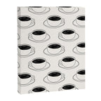 Black and white coffee drink mug doodle pattern Canvas Print Gallery Image 8