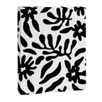 Black and white flower nature pattern Canvas Print Gallery Image 8