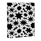 Black and white fun star doodle pattern Canvas Print Gallery Image 8