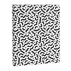 Black and white line doodle squiggle pattern Canvas Print Gallery Image 8