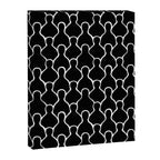 Black and white people crowd pattern Canvas Print Gallery Image 8