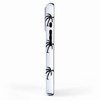 Black and white tropical palm tree pattern iPhone Case Gallery Image 2