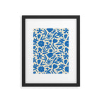 Blue flower nature art pattern Framed Art Print Gallery Image 6