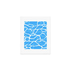 Blue water wave ripple texture pattern Art Print Gallery Image 1
