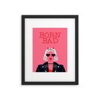 Born bad devil woman cartoon portrait art Framed Art Print Gallery Image 5