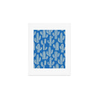 Cactus plant hand drawn pattern Art Print Gallery Image 1