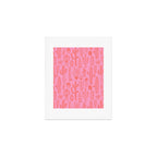 Cactus succulent plant doodle art pattern Art Print Gallery Image 1