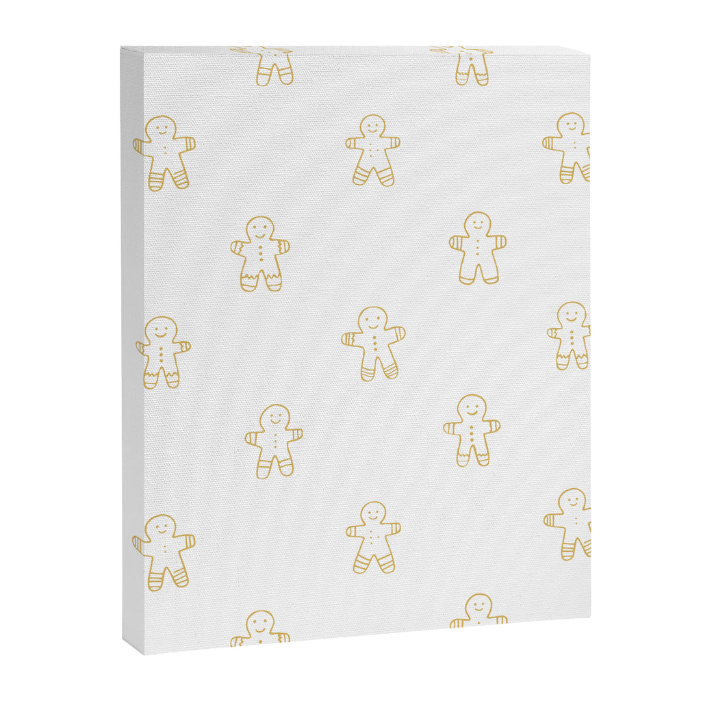 Christmas gingerbread cookie pattern Canvas Print Gallery Image 8
