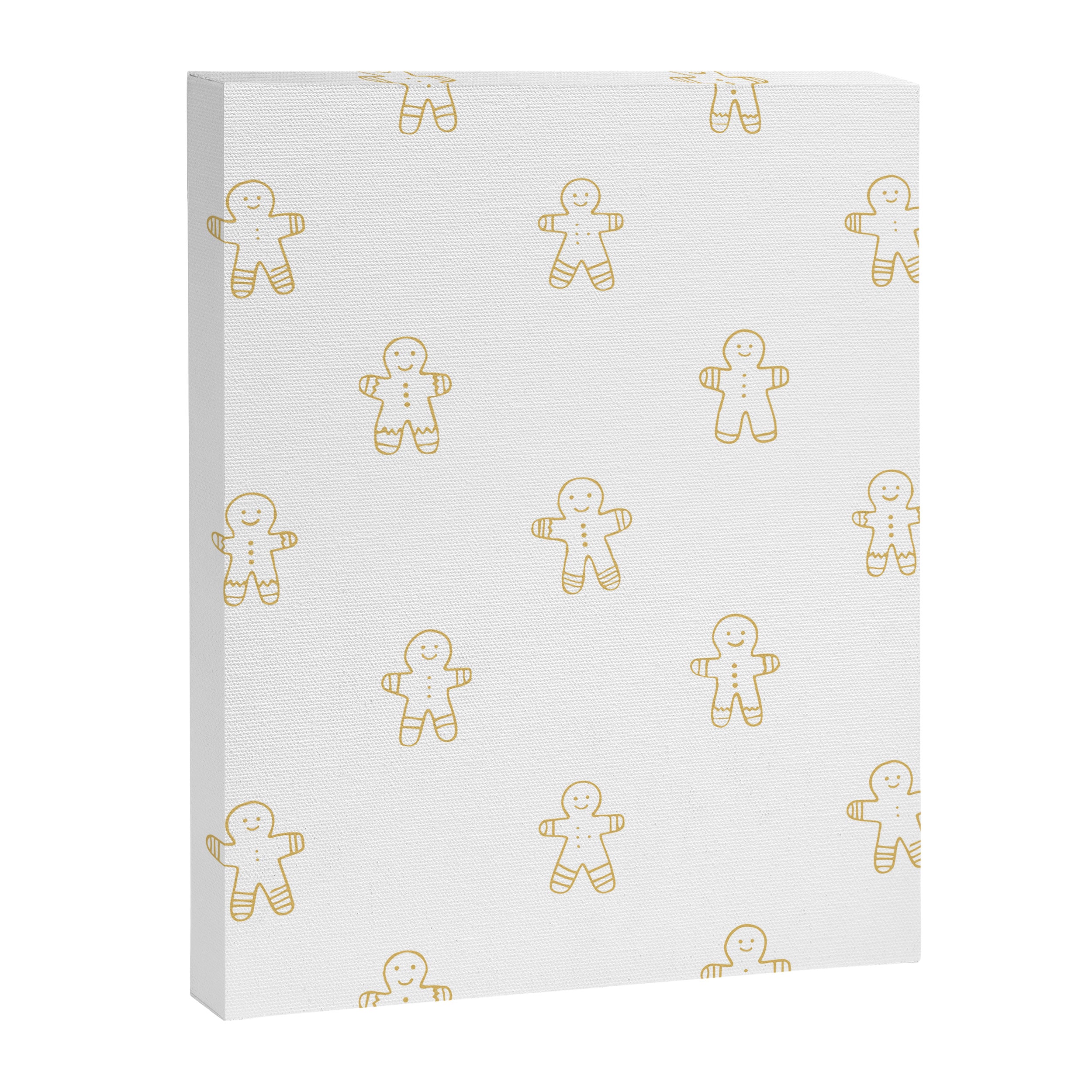 Christmas gingerbread cookie pattern Canvas Print Gallery Image 8