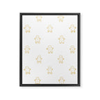 Christmas gingerbread cookie pattern Framed Canvas Print Gallery Image 8