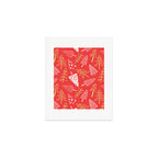 Christmas pine tree doodle art pattern Art Print Gallery Image 1
