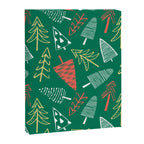 Christmas pine tree doodle pattern Canvas Print Gallery Image 8