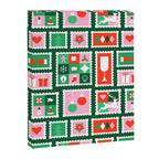 Christmas postage stamp pattern Canvas Print Gallery Image 8