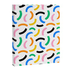 Colorful abstract brush stroke art pattern Canvas Print Gallery Image 8