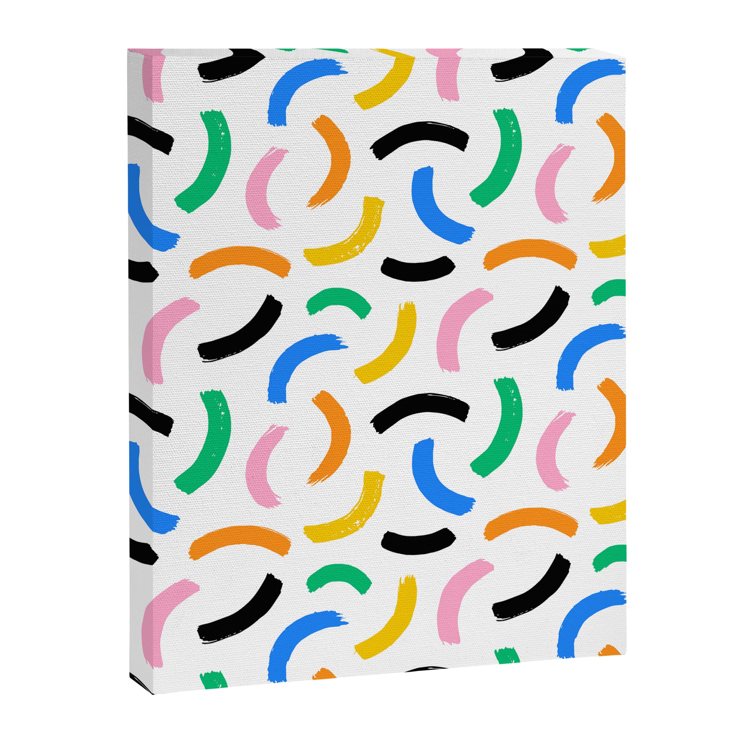 Colorful abstract brush stroke art pattern Canvas Print Gallery Image 8