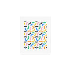 Colorful abstract brush stroke art pattern Art Print Gallery Image 1