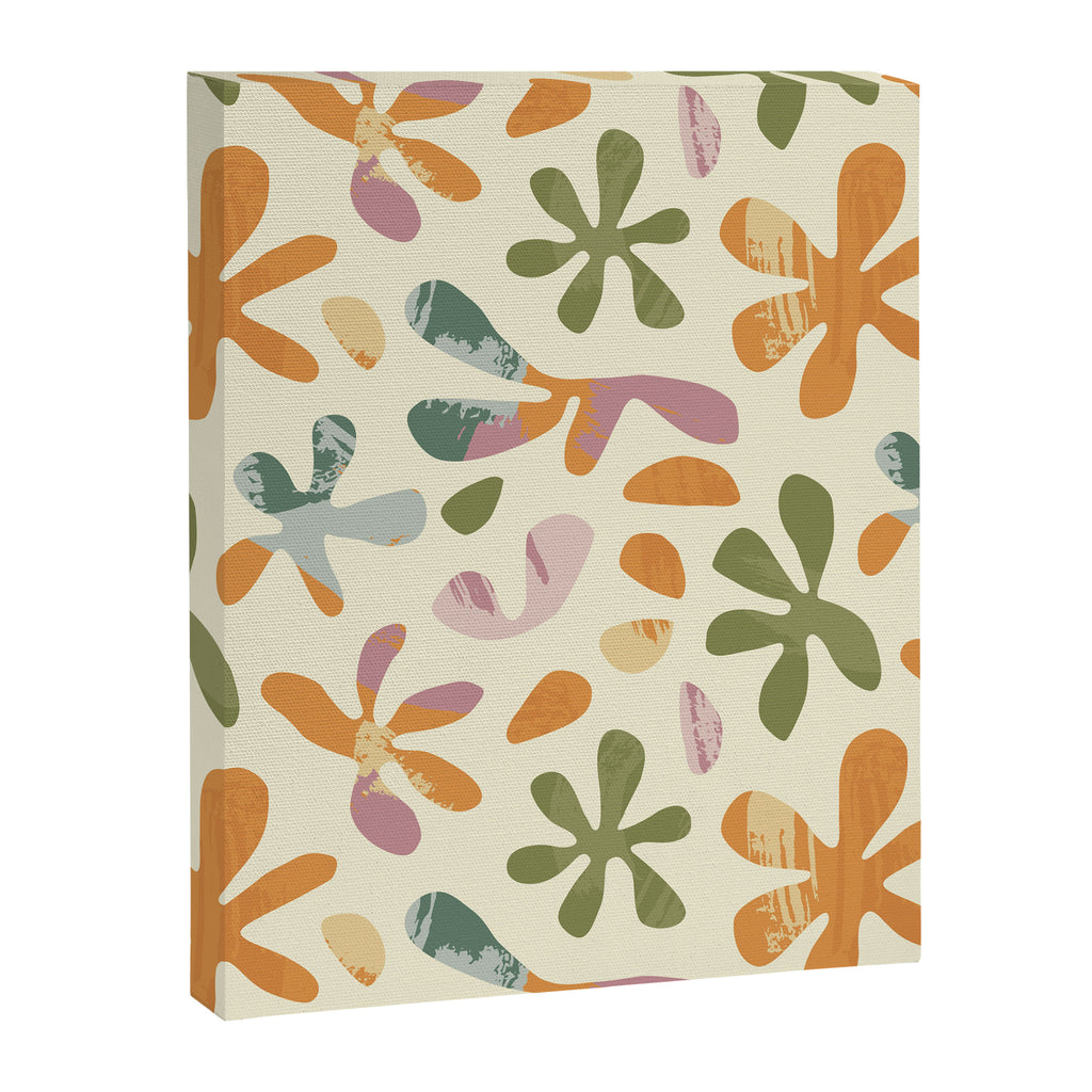 Colorful abstract flower art pattern Canvas Print Gallery Image 8