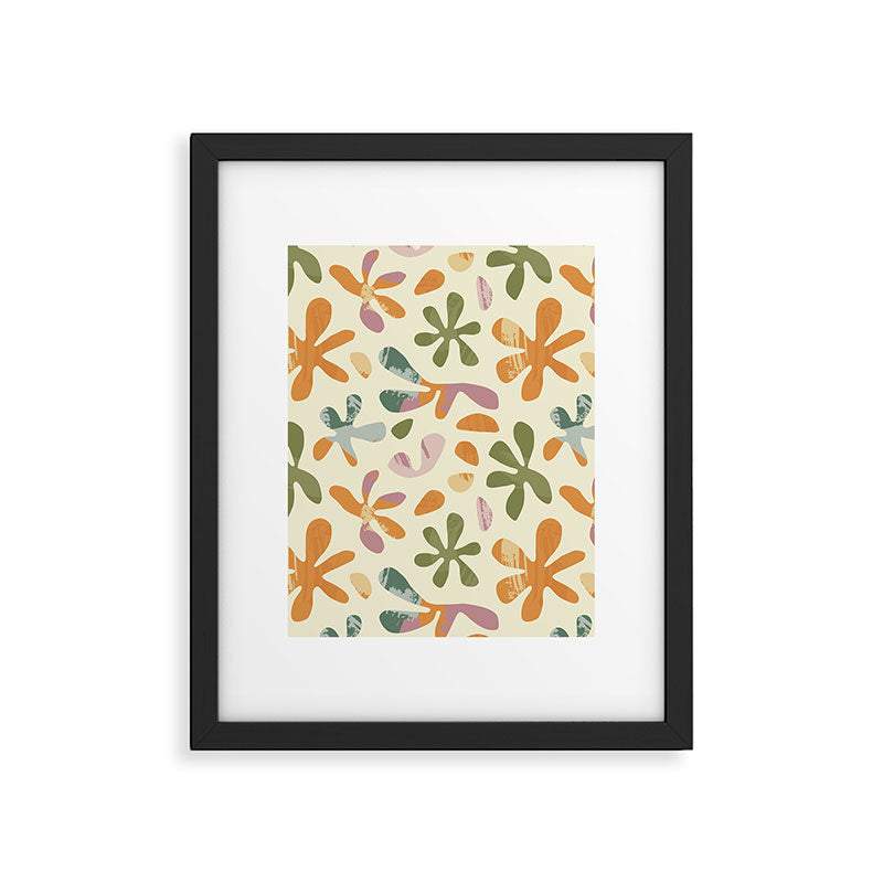 Colorful abstract flower art pattern Framed Art Print Gallery Image 6