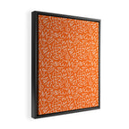 Colorful abstract fun line doodle art pattern Framed Canvas Print Gallery Image 2