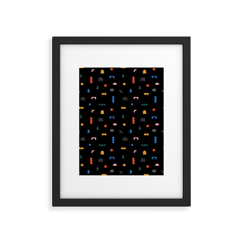Colorful abstract geometric shape art pattern Framed Art Print Gallery Image 6