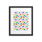 Colorful abstract geometric shape art pattern Framed Art Print Gallery Image 6
