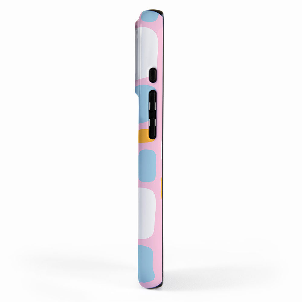 Colorful abstract geometric shape pattern iPhone Case Gallery Image 2
