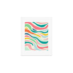 Colorful abstract line stripe art pattern Art Print Gallery Image 1