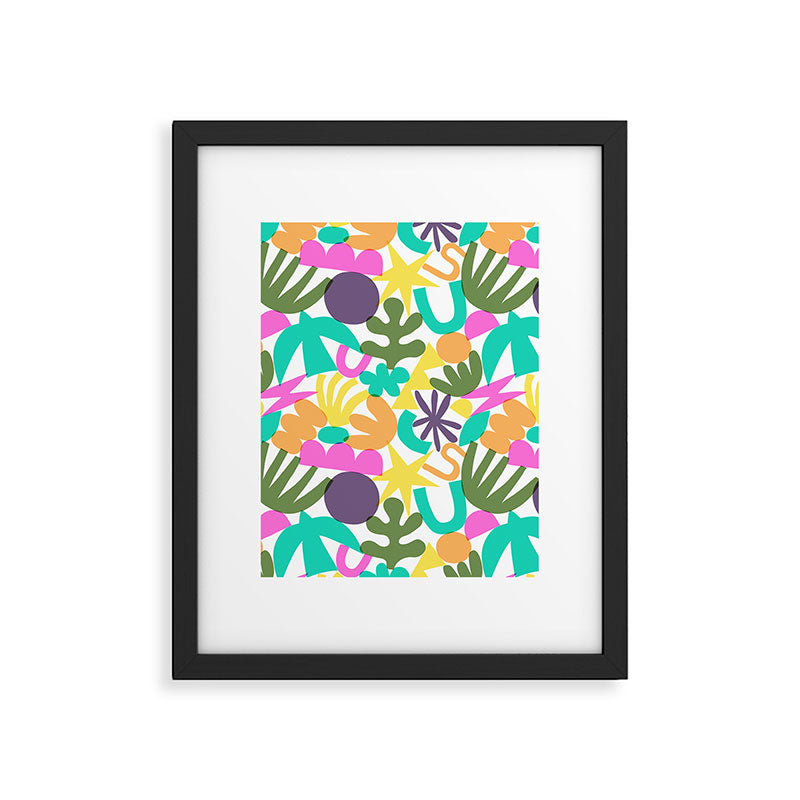 Colorful abstract organic nature shape art pattern Framed Art Print Gallery Image 6