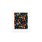 Colorful abstract organic shape art pattern Art Print Gallery Image 1
