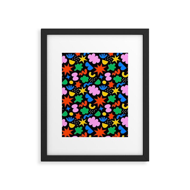 Colorful abstract organic shape art pattern Framed Art Print Gallery Image 6