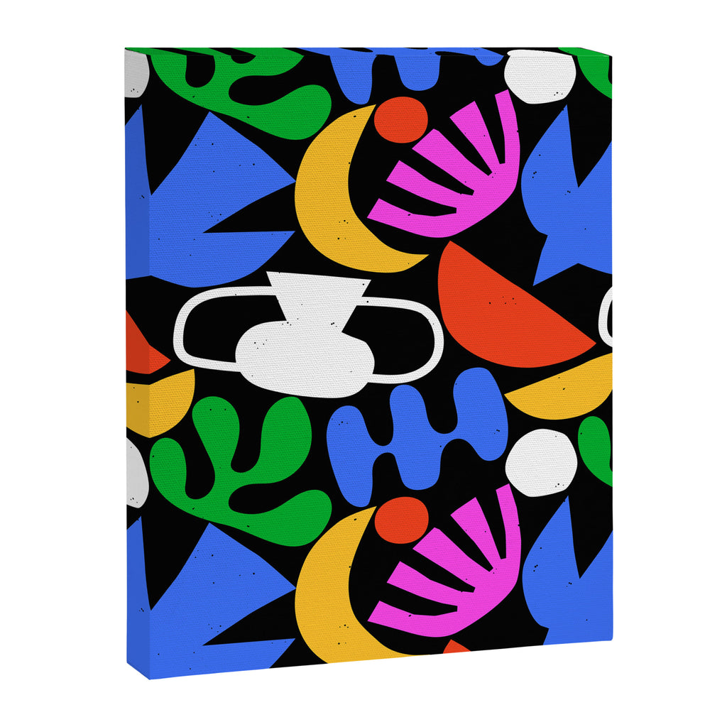Colorful abstract organic shape art pattern  Canvas Print Gallery Image 8