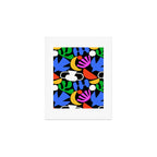 Colorful abstract organic shape art pattern  Art Print Gallery Image 1