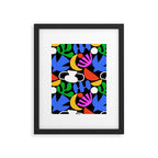 Colorful abstract organic shape art pattern  Framed Art Print Gallery Image 6