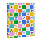 Colorful back to school checkered art pattern Canvas Print Gallery Image 8