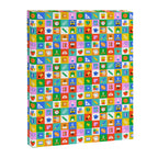 Colorful back to school geometric mosaic pattern Canvas Print Gallery Image 8