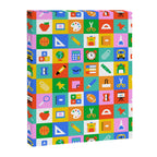 Colorful back to school geometric mosaic pattern Canvas Print Gallery Image 8