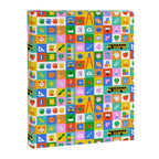 Colorful back to school mosaic pattern Canvas Print Gallery Image 8