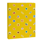 Colorful back to school sticker icon pattern Canvas Print Gallery Image 8