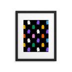 Colorful candy bear pattern art Framed Art Print Gallery Image 6