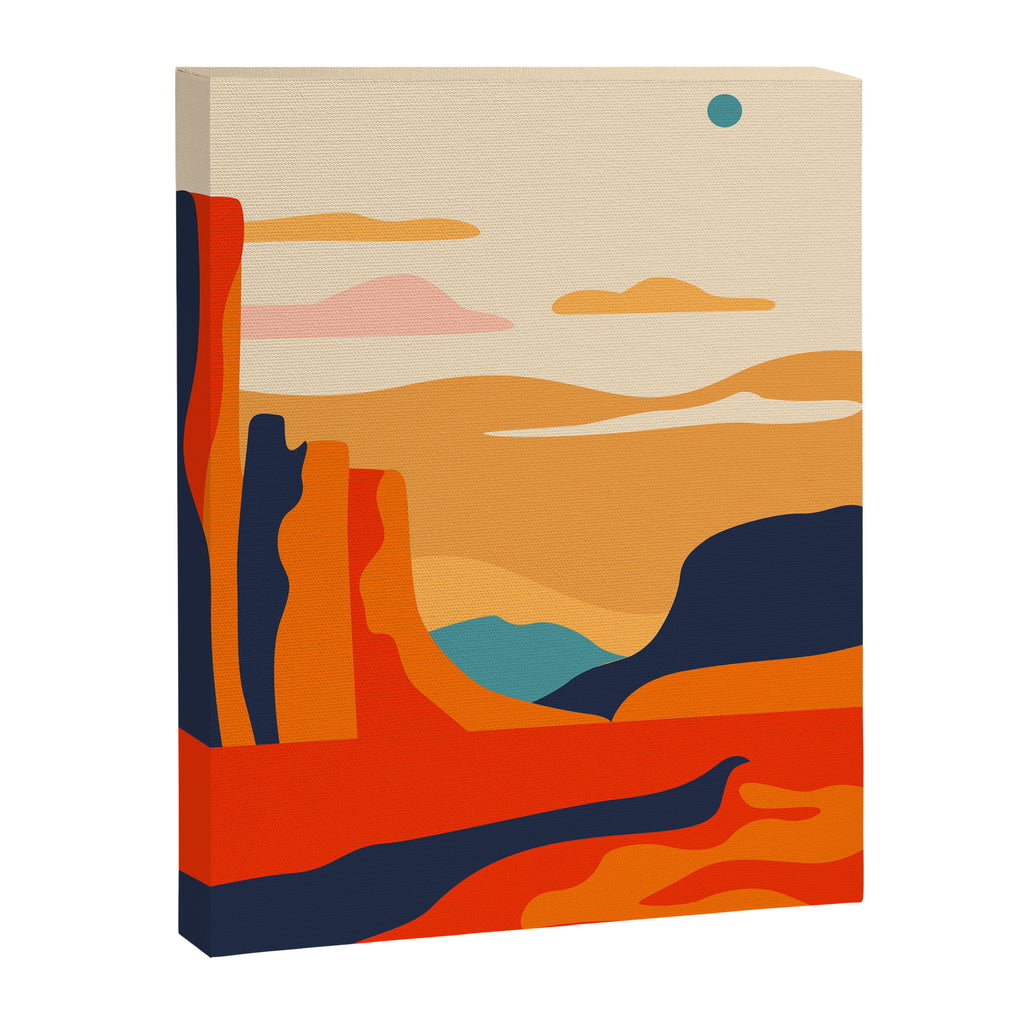 Colorful desert dune nature landscape art Canvas Print Gallery Image 6