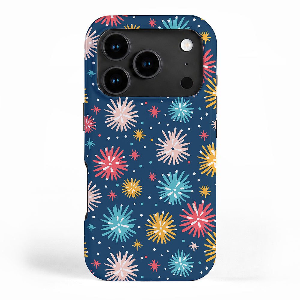 Colorful firework explosion party sky pattern iPhone Case Gallery Image 1