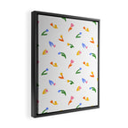 Colorful flower art patterm Framed Canvas Print Gallery Image 2