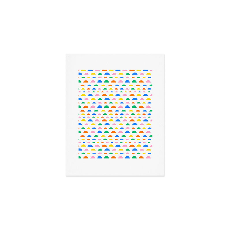 Colorful fun abstract pattern art Art Print Gallery Image 1