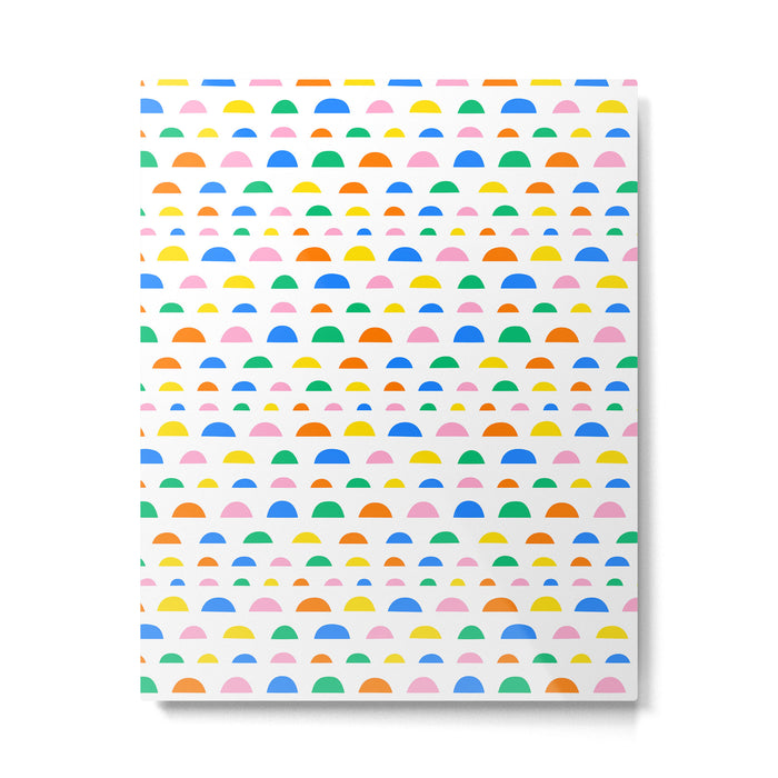 Colorful fun abstract pattern art Metal Print Gallery Image 1