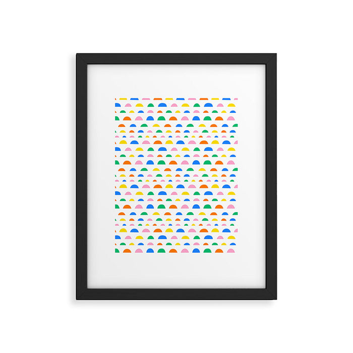 Colorful fun abstract pattern art Framed Art Print Gallery Image 1
